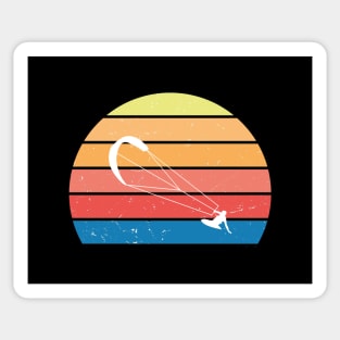 Retro sun kitesurfing Sticker